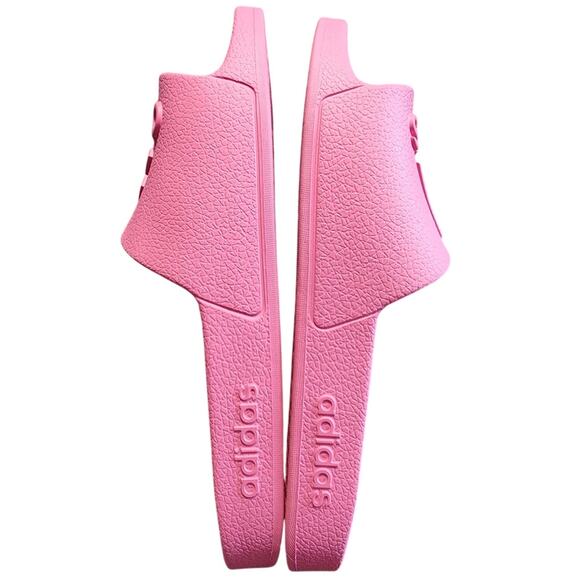 Adidas Adilette Aqua Pink Fusion Slip On Slides M8 W9 - Picture 5 of 8